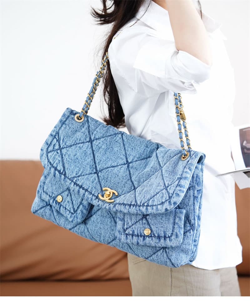 샤넬 25K 투포켓 맥시 플랩백 - Bag (샤넬) - 이미지 2