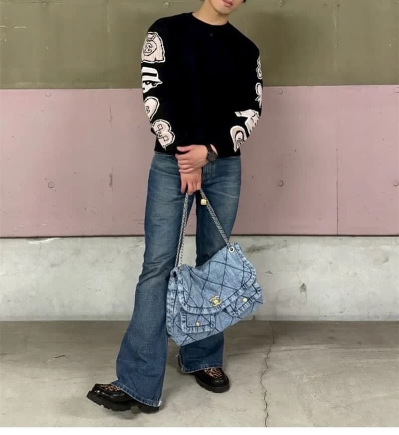 샤넬 25K 투포켓 맥시 플랩백 - Bag (샤넬) - 이미지 3