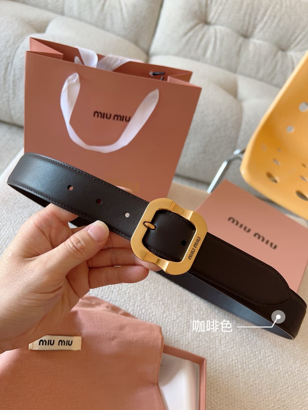 Miu Miu 3 - 벨트 (Miu Miu) - 이미지 7