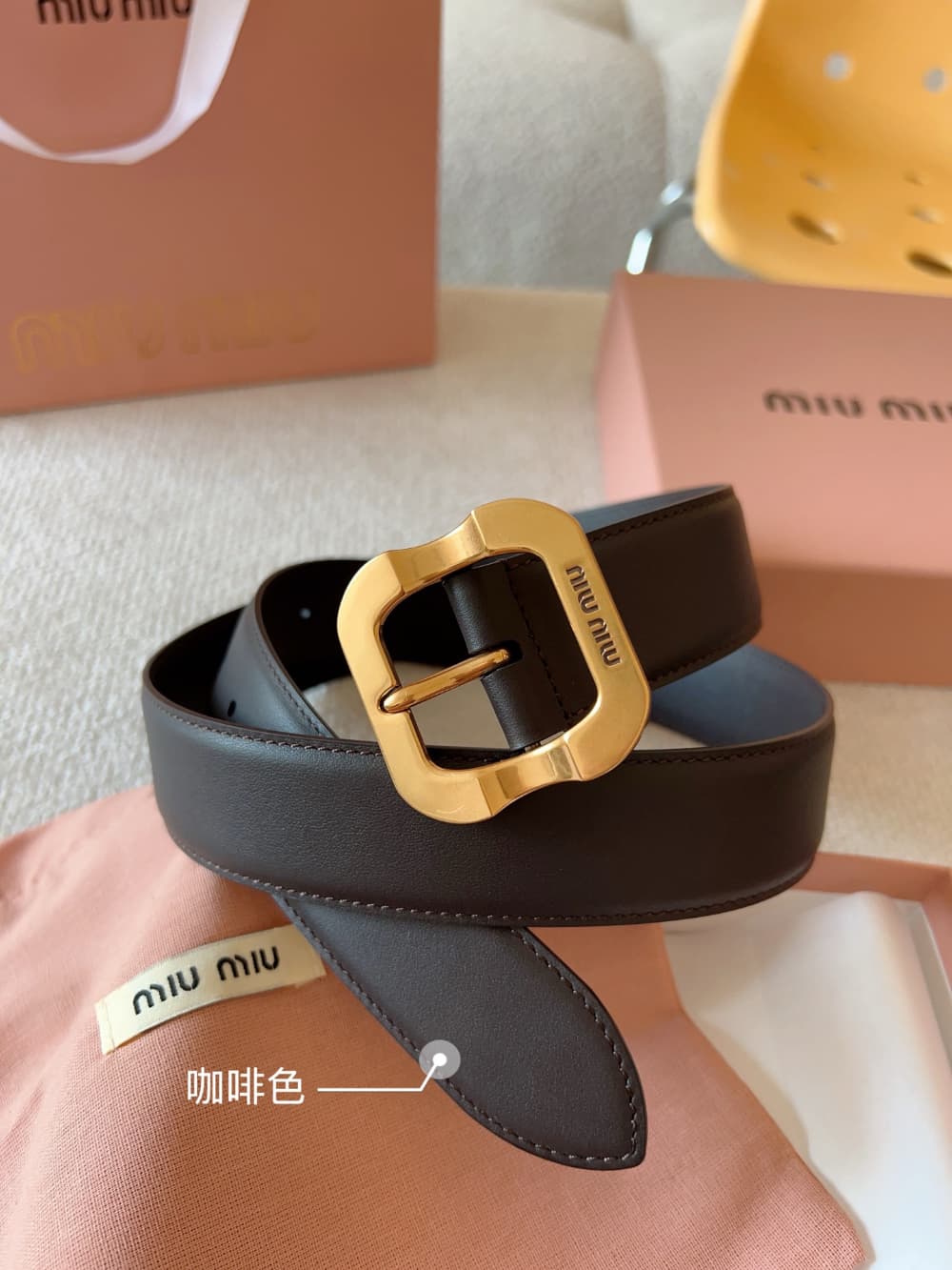 Miu Miu 3 - 벨트 (Miu Miu) - 이미지 8