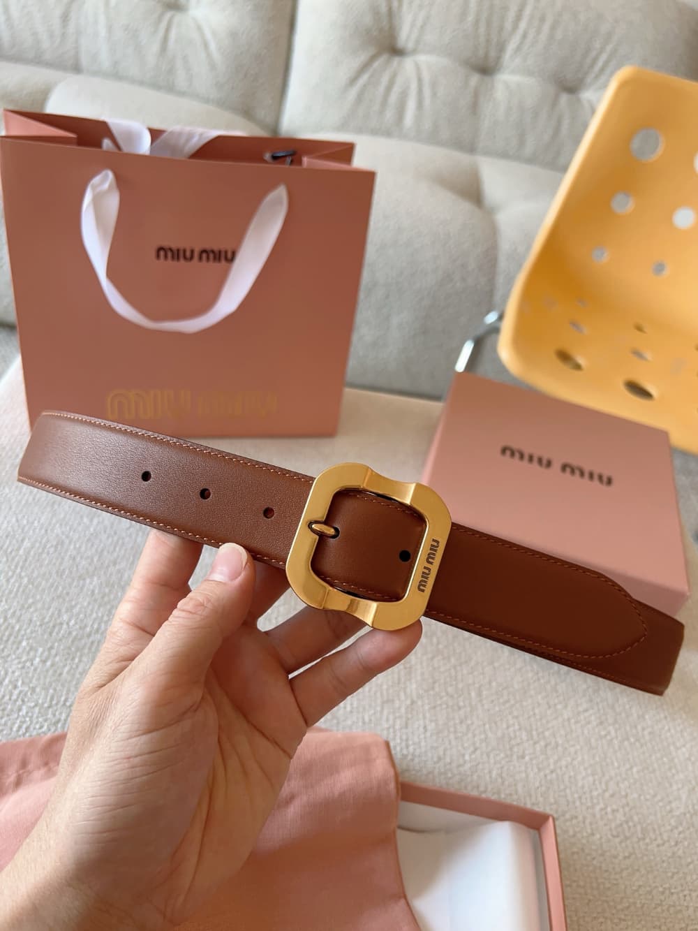 Miu Miu 3 - 벨트 (Miu Miu) - 이미지 12