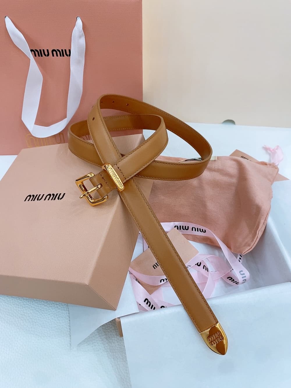 Miu Miu 4 - 벨트 (Miu Miu) - 이미지 3