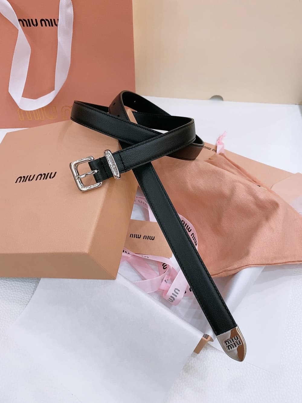 Miu Miu 5 - 벨트 (Miu Miu) - 이미지 3