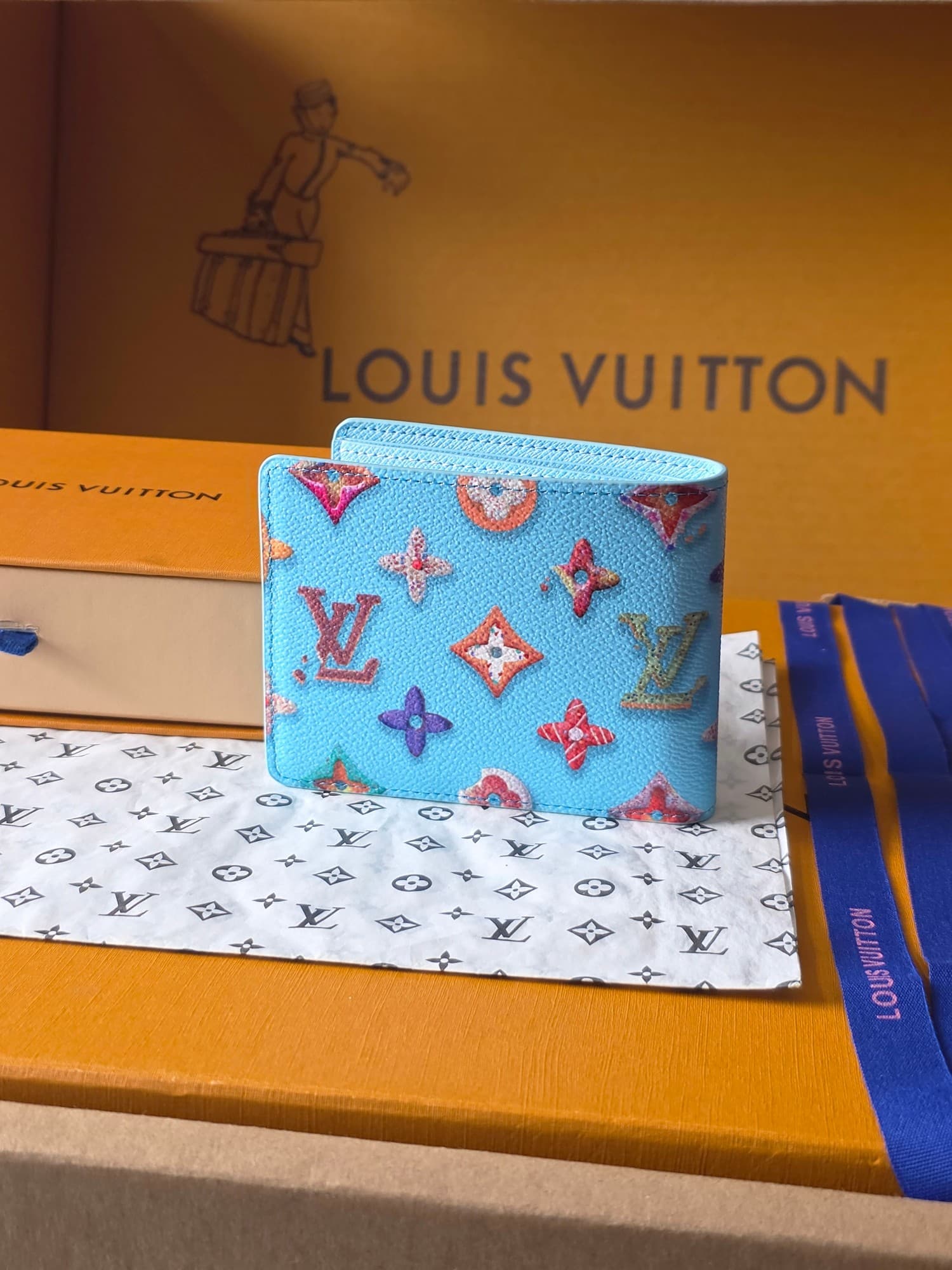루이비통 슬렌더 월릿 모노그램 크래커 블루 - 지갑 (Louis Vuitton) - 이미지 2