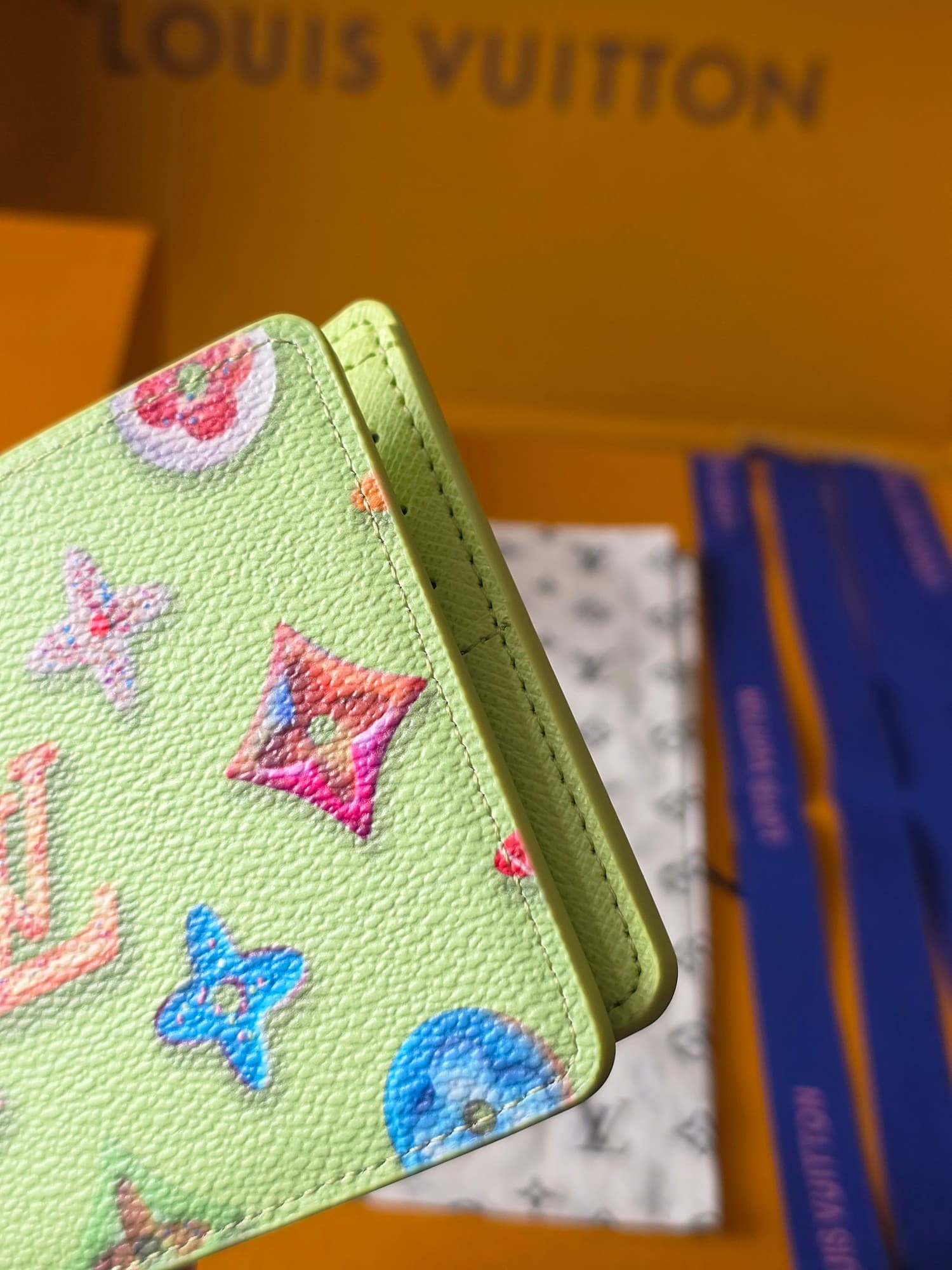 루이비통 슬렌더 월릿 모노그램 크래커 피스타치오 - 지갑 (Louis Vuitton) - 이미지 4