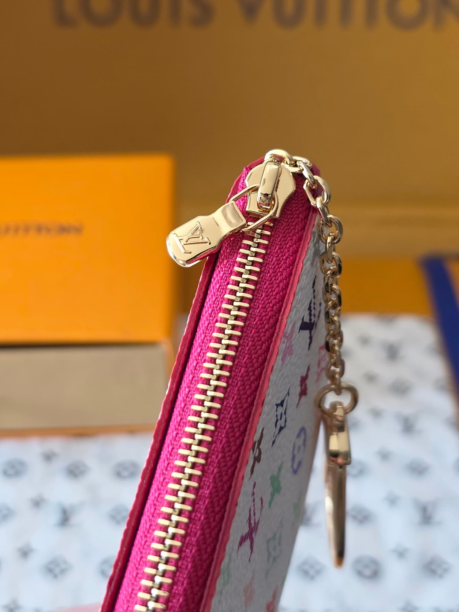 루이비통 모노그램 멀티컬러 키 파우치 - 지갑 (Louis Vuitton) - 이미지 7