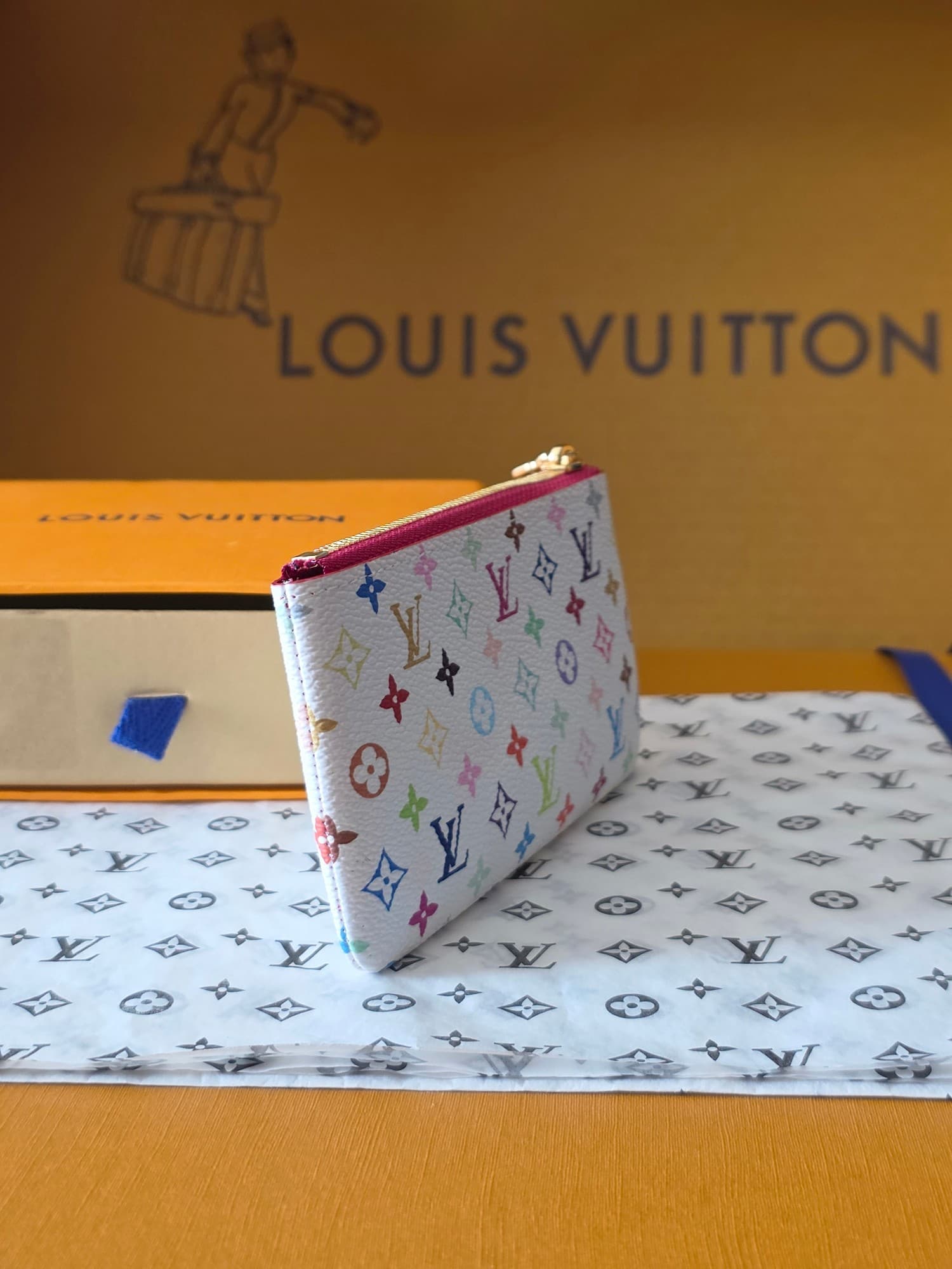 루이비통 모노그램 멀티컬러 키 파우치 - 지갑 (Louis Vuitton) - 이미지 4