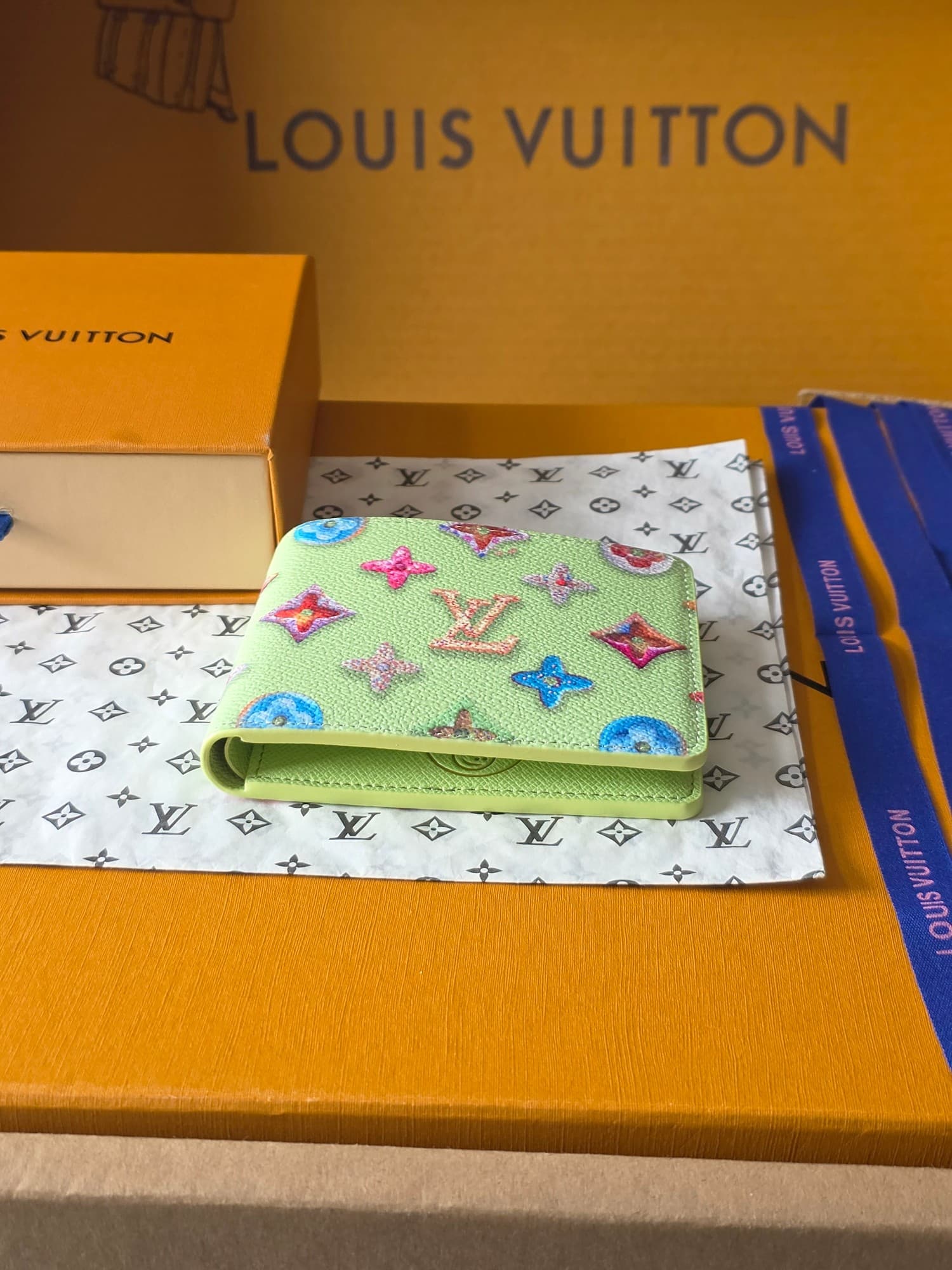 루이비통 슬렌더 월릿 모노그램 크래커 피스타치오 - 지갑 (Louis Vuitton) - 이미지 3