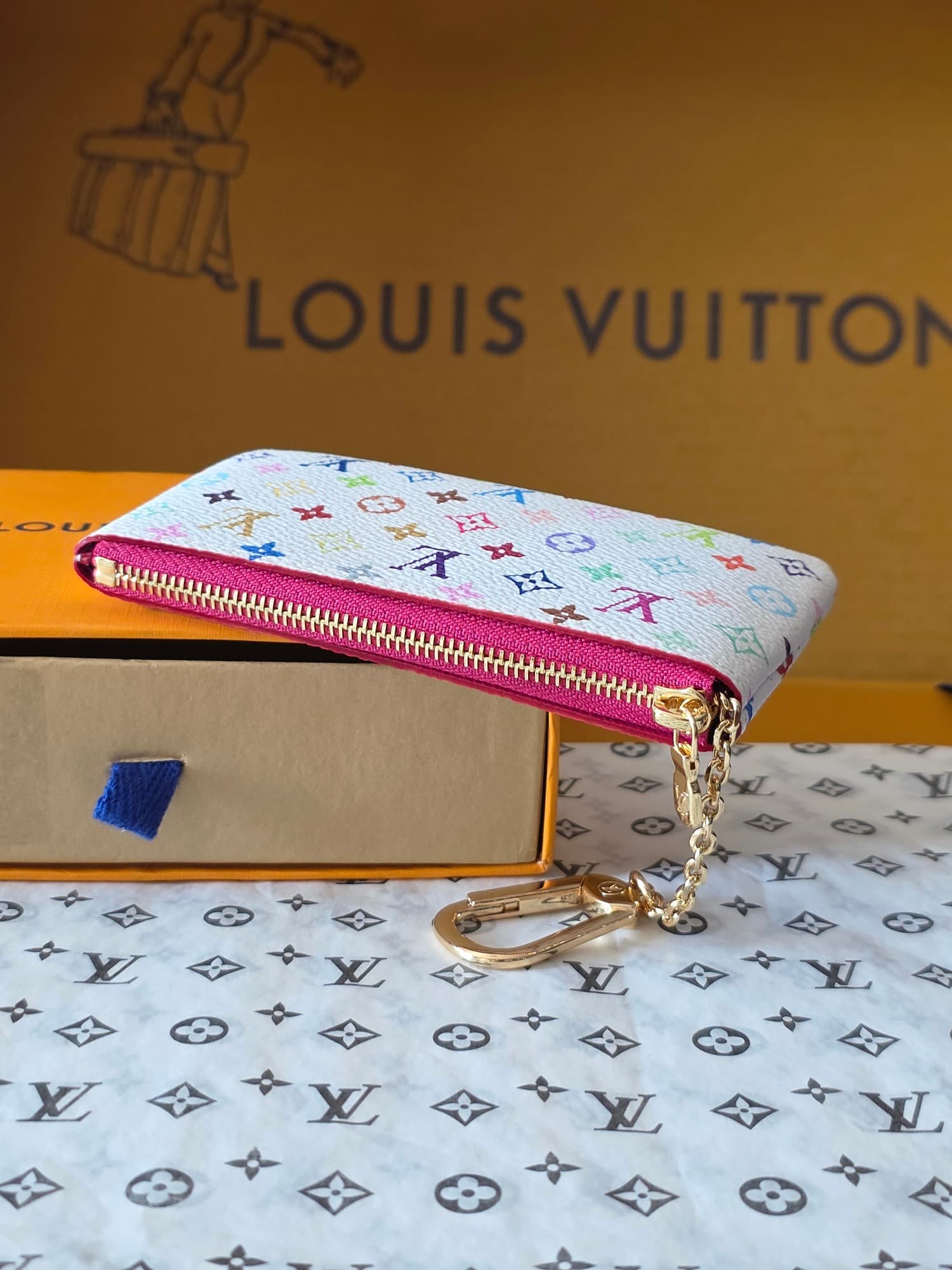 루이비통 모노그램 멀티컬러 키 파우치 - 지갑 (Louis Vuitton) - 이미지 5