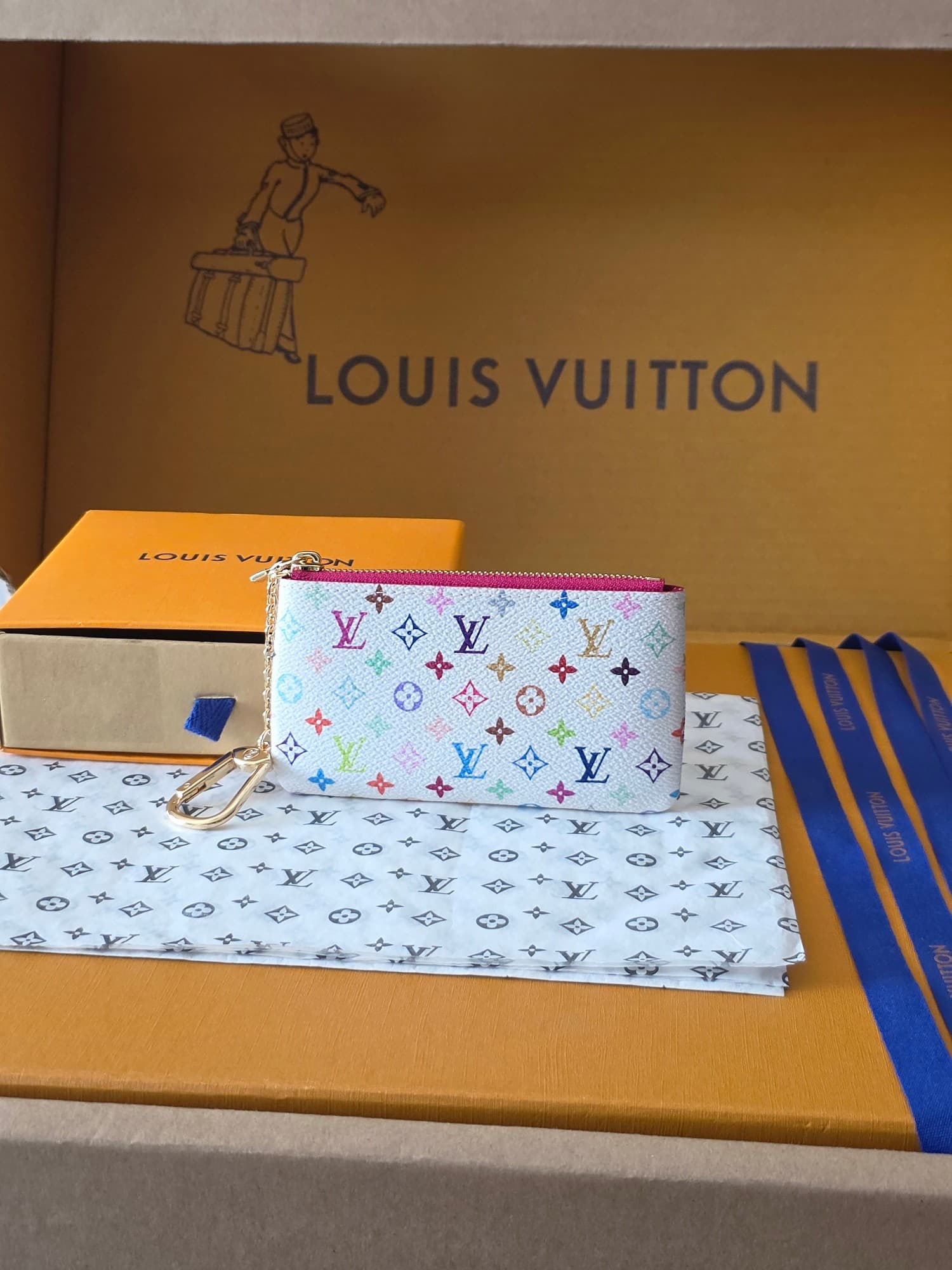 Louis Vuitton 루이비통 모노그램 멀티컬러 키 파우치 레플리카 - 지갑 | 제이샵 레플리카 사이트