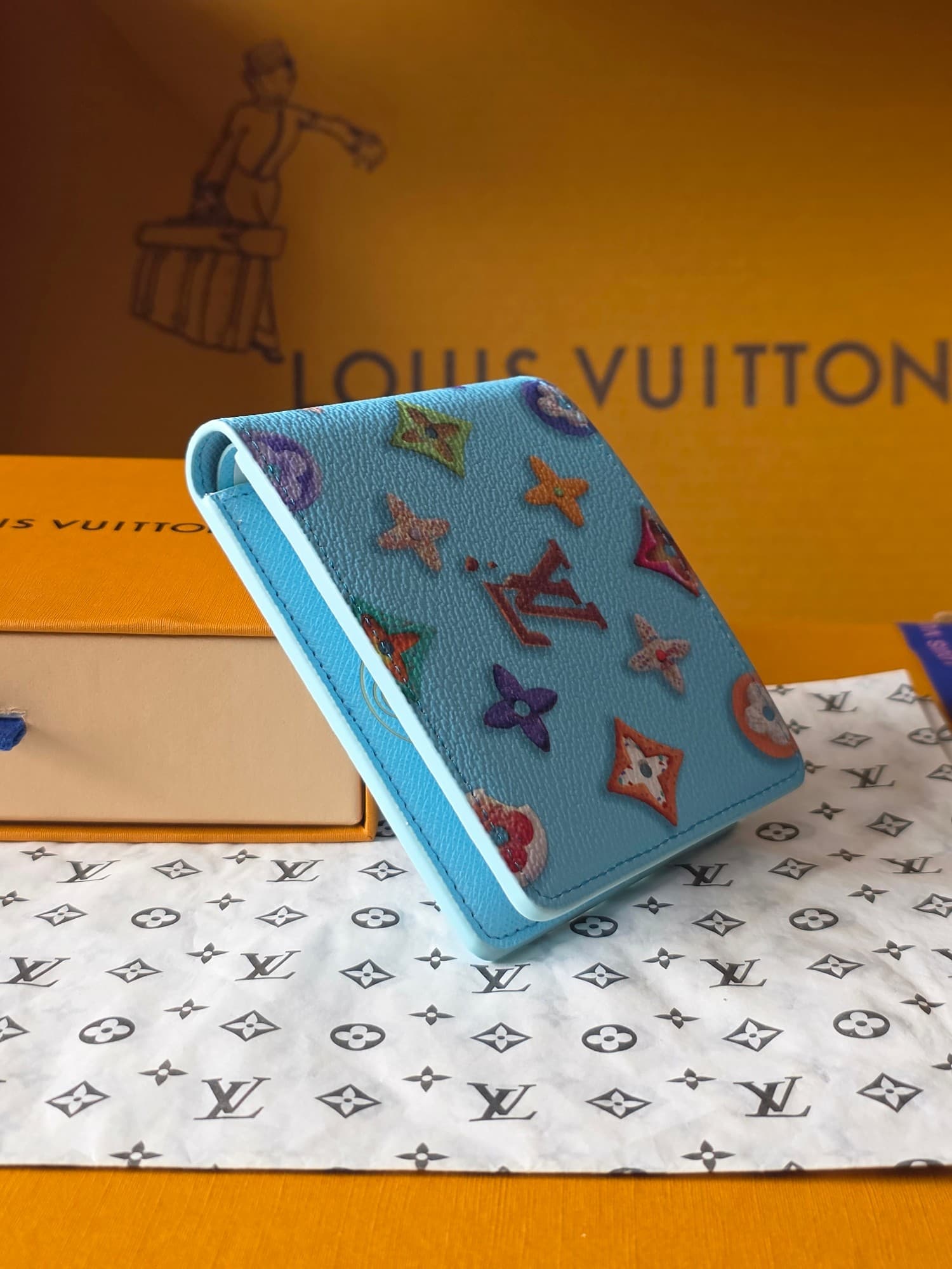 루이비통 슬렌더 월릿 모노그램 크래커 블루 - 지갑 (Louis Vuitton) - 이미지 4