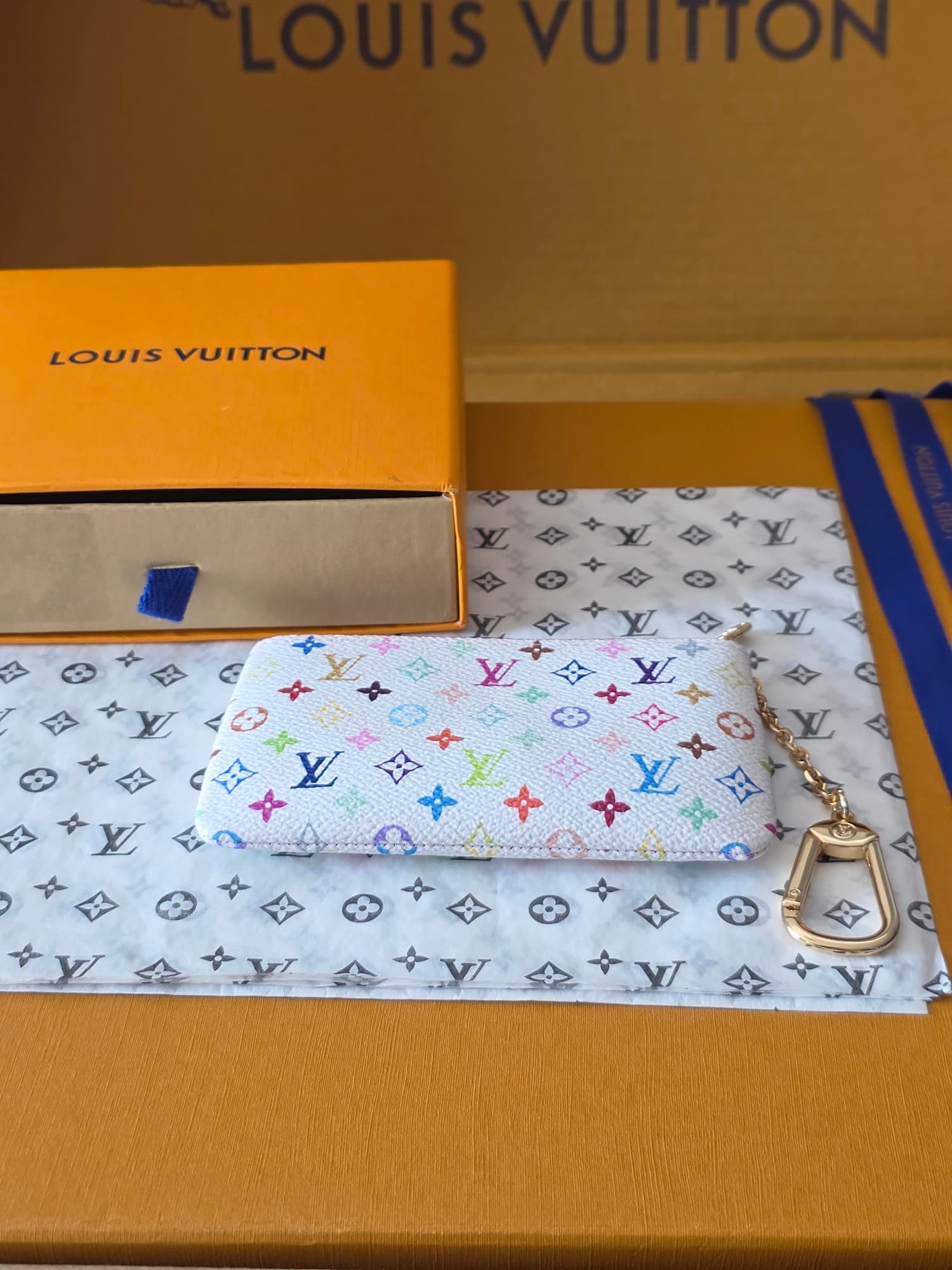 루이비통 모노그램 멀티컬러 키 파우치 - 지갑 (Louis Vuitton) - 이미지 3